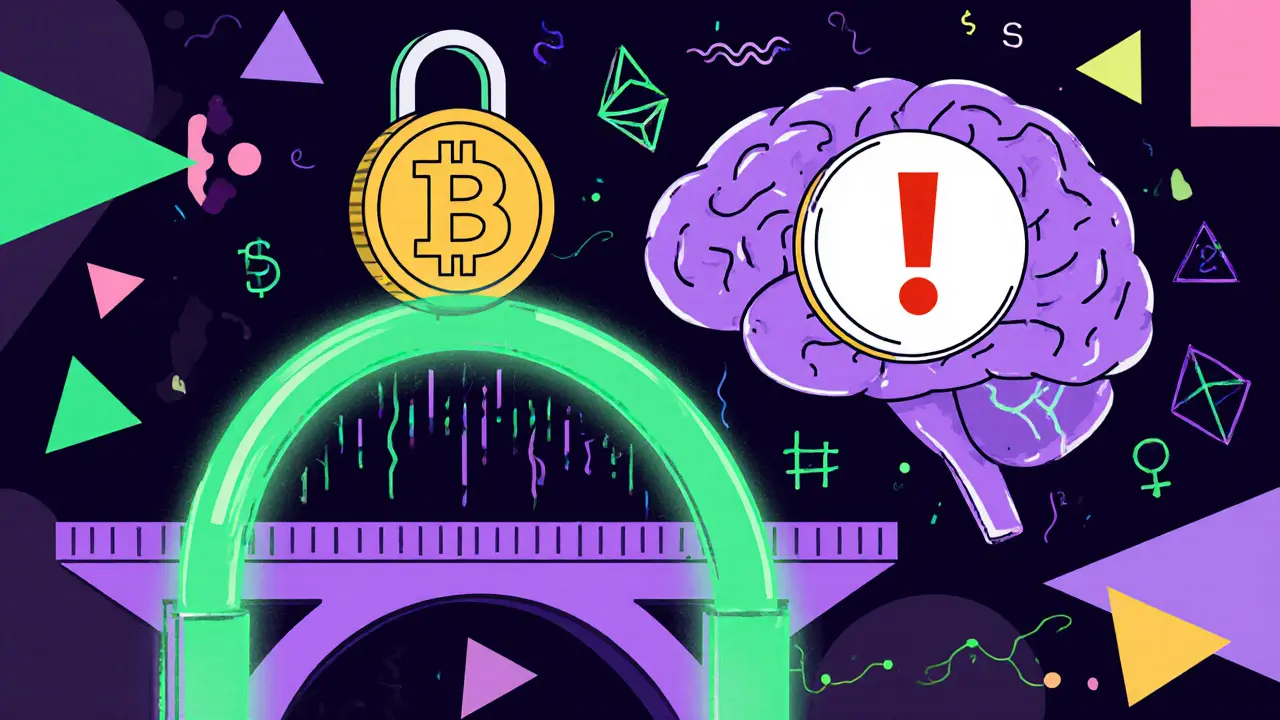 Processus de conversion Bitcoin en WBTC avec alerte de suspicion.