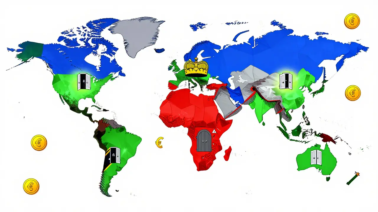 Accès bancaire pour les traders de crypto par pays en 2026