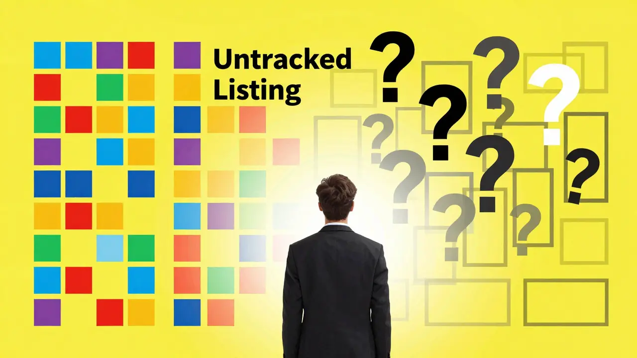 Composition Memphis illustrant le manque de données et l'incertitude d'un trader face au vide.