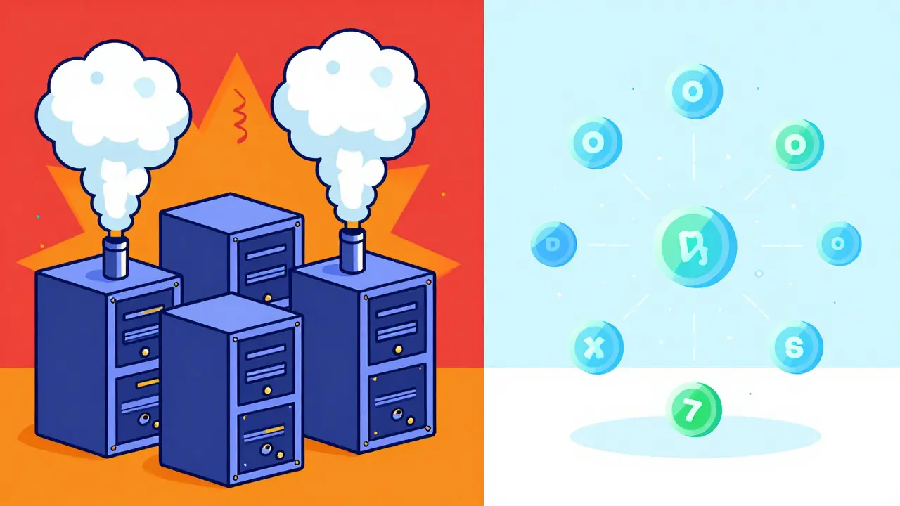 Efficacité Énergétique des Mécanismes de Consensus Blockchain : PoW vs PoS