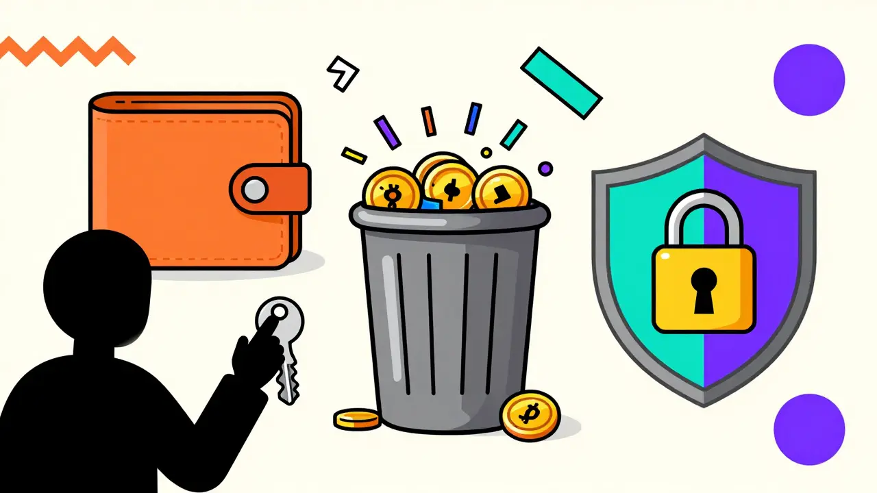 Illustration des risques : portefeuille ciblé, faux jetons et protection des données
