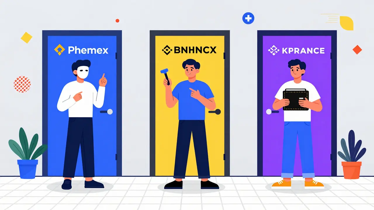 Choix entre plateformes crypto pour traders en style Memphis