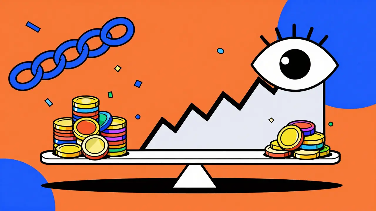 Illustration abstraite des risques DeFi et de la volatilité du marché