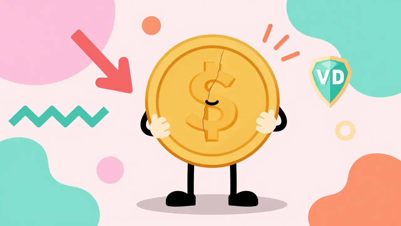 Pièce divisée illustrant la réduction des frais de transaction