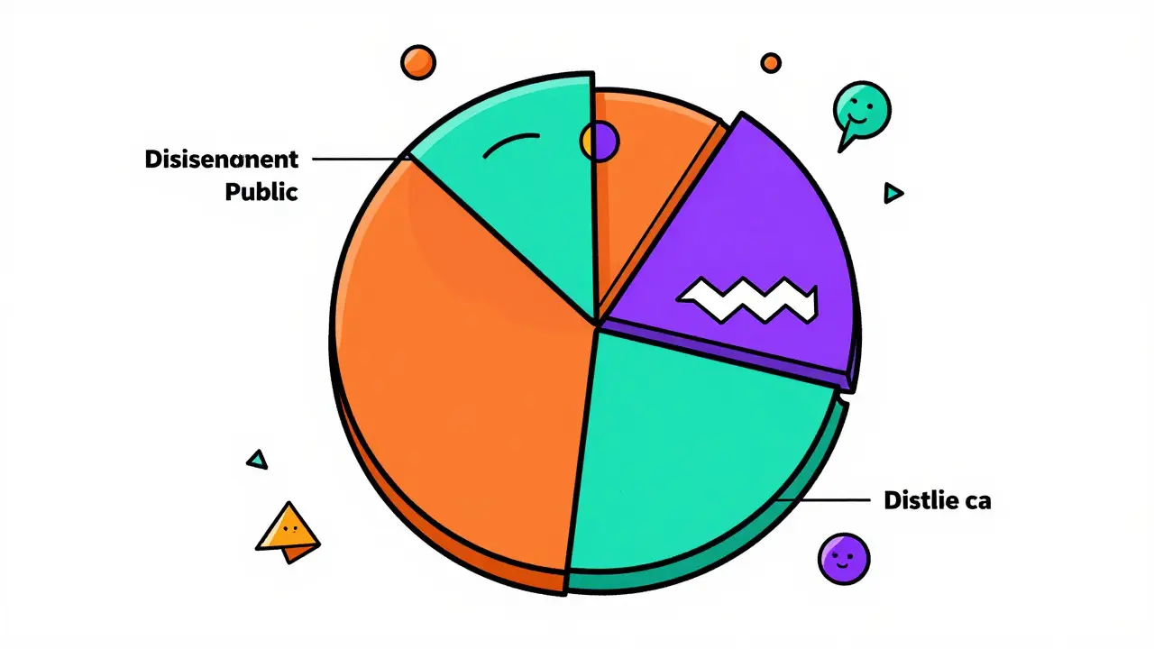 Camembert abstrait coloré illustrant la répartition des tokens STEMX