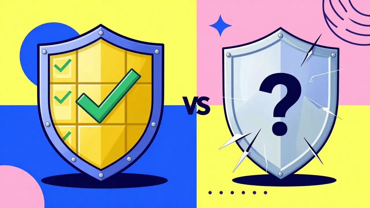 Comparaison visuelle de la sécurité entre plateformes crypto