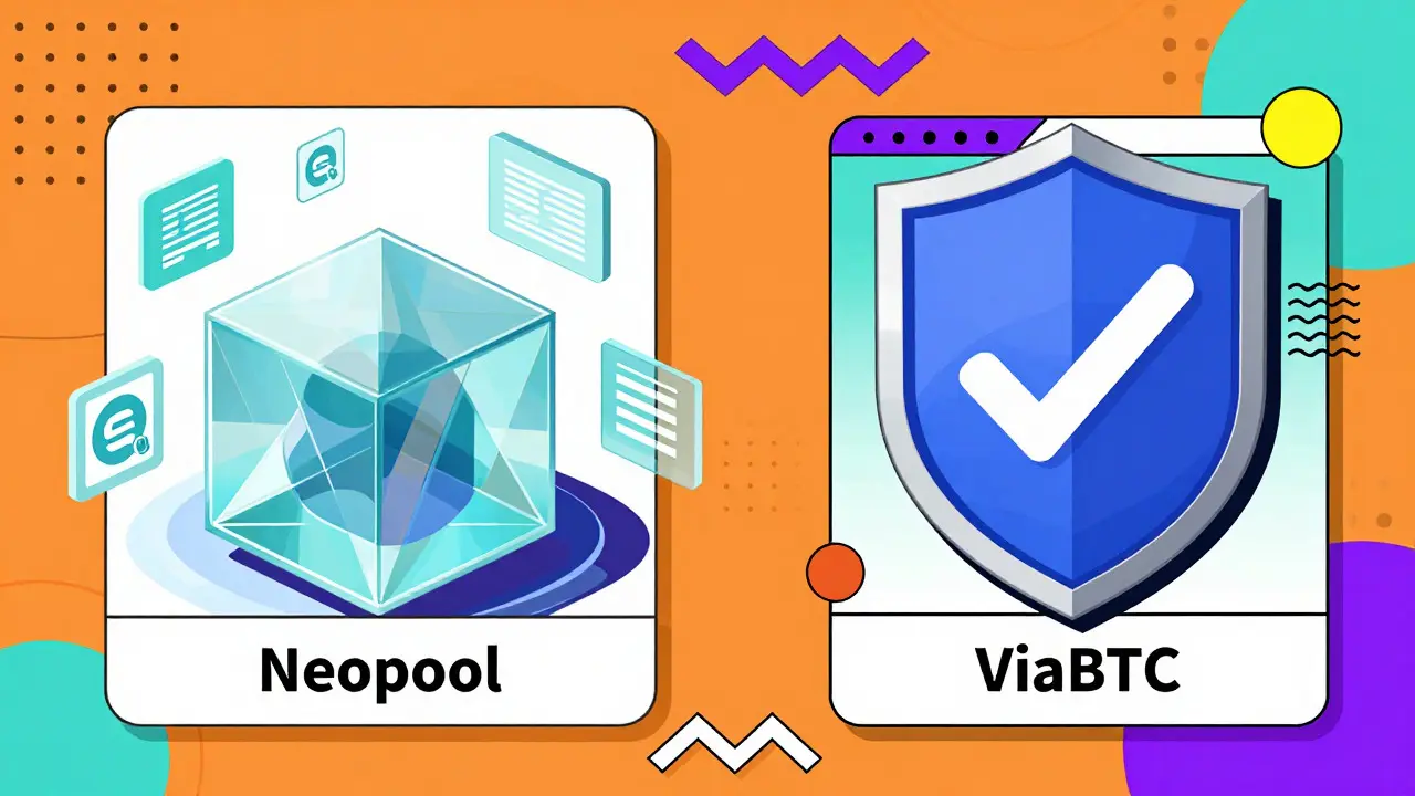 Design Memphis : comparaison visuelle entre transparence et sécurité des pools de minage