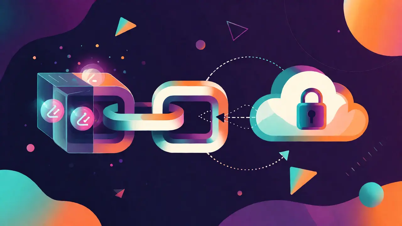 Architecture hybride blockchain et stockage hors chaîne en style Memphis