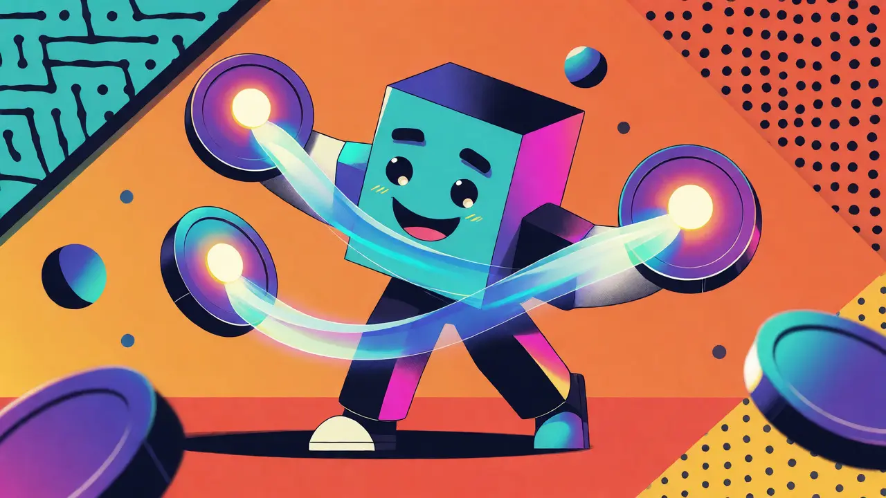 Illustration du mécanisme de staking gratuit sur REI Network